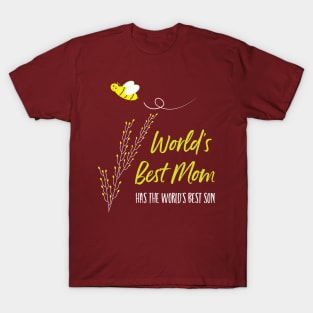 Mothers Day Worlds' Best Mom from Son T-Shirt